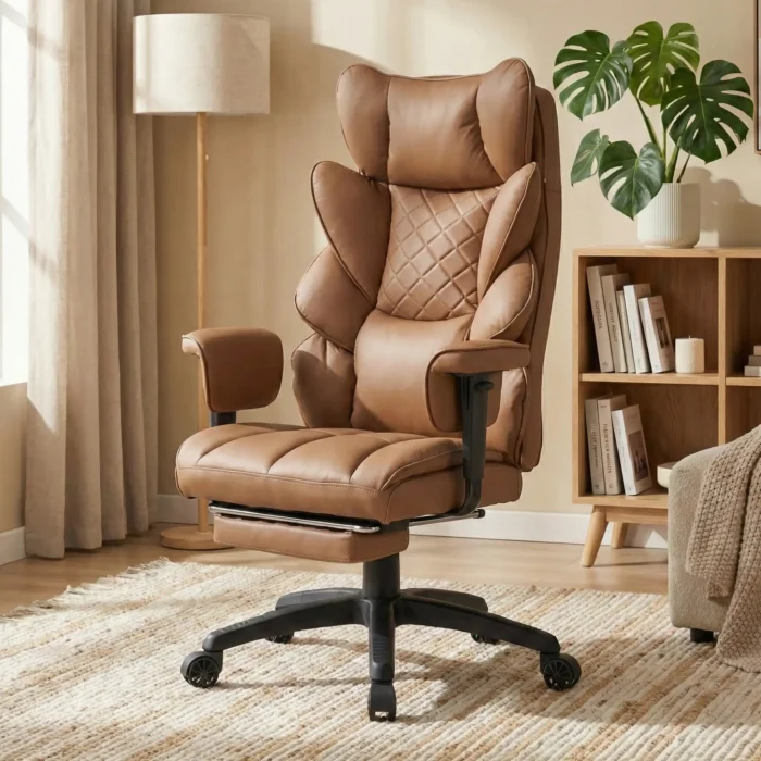 EP Magna Fotel biurowy ergonomiczny obrotowy brązowy - obrazek 7