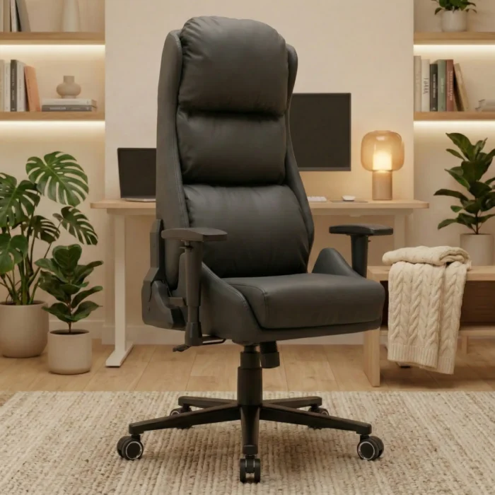 EP Elvon fotel biurowy ergonomiczny super-sofa czarny - obrazek 2