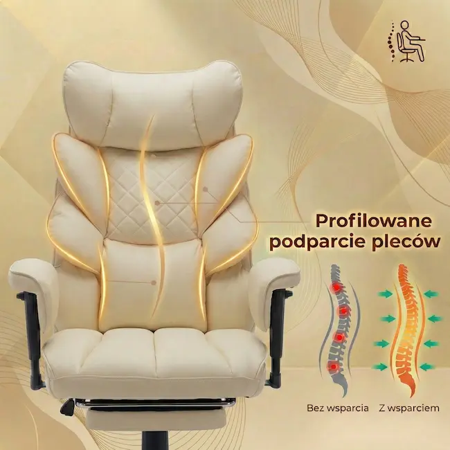 Ergonomiczne oparcie wspierające plecy fotel EP Magna