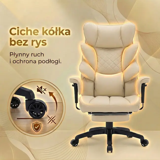 Bezpieczne dla podłogi kółka fotela EP Magna