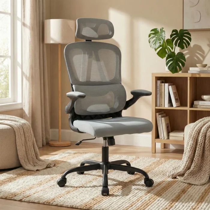 EP lumina fotel biurowy ergonomiczny szary - obrazek 2