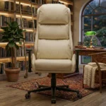 EP Elvon fotel biurowy ergonomiczny super-sofa beżowy