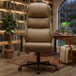 EP Elvon fotel biurowy ergonomiczny super-sofa kremowy