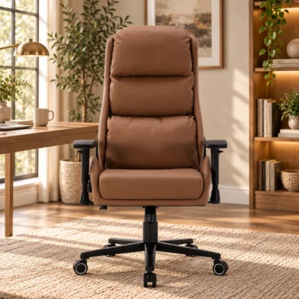 EP Elvon fotel biurowy ergonomiczny super-sofa kremowy
