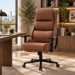 EP Elvon fotel biurowy ergonomiczny super-sofa kremowy - obrazek 3