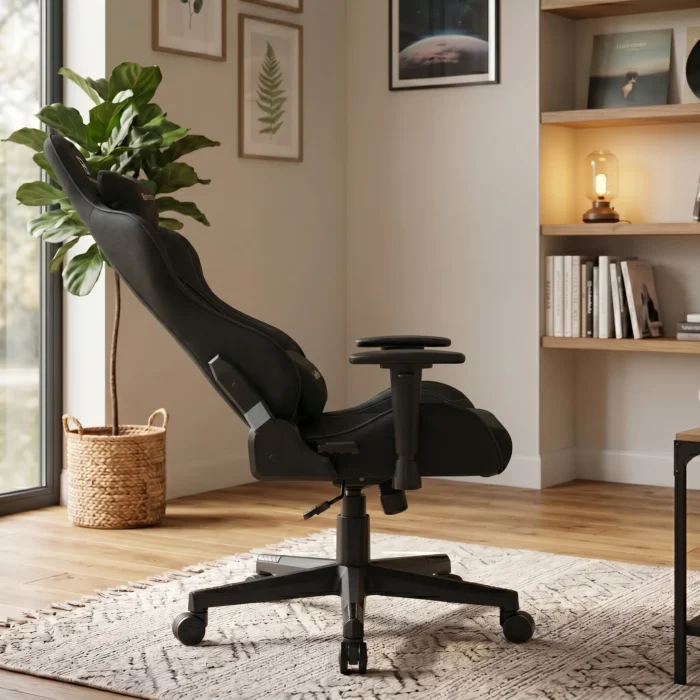 EP Terra fotel gamingowy czarny tkanina - obrazek 5