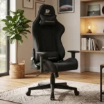 EP Terra fotel gamingowy czarny tkanina - obrazek 2