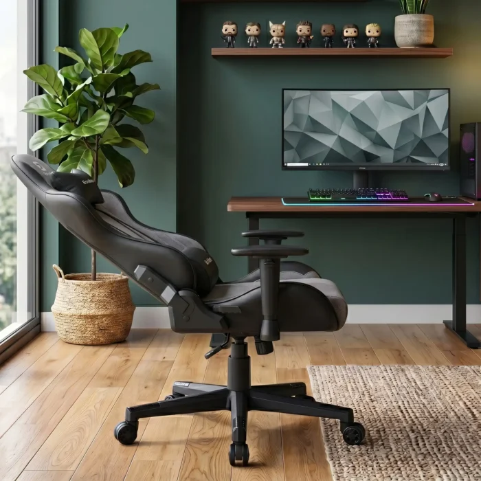 EP Terra fotel gamingowy szaro-czarny - obrazek 5