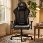 EP Terra fotel gamingowy szaro-czarny tkanina