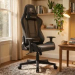 EP Terra fotel gamingowy szaro-czarny tkanina - obrazek 2