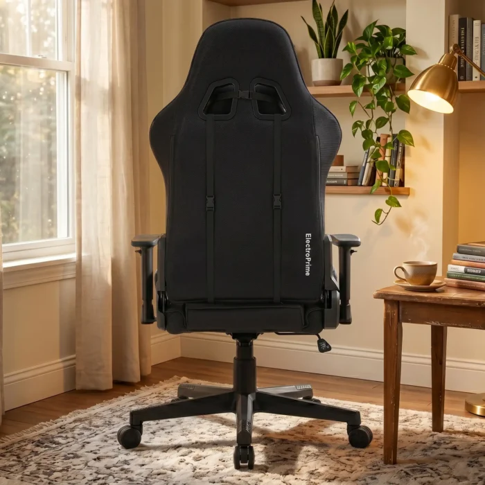 EP Terra fotel gamingowy szaro-czarny tkanina - obrazek 3