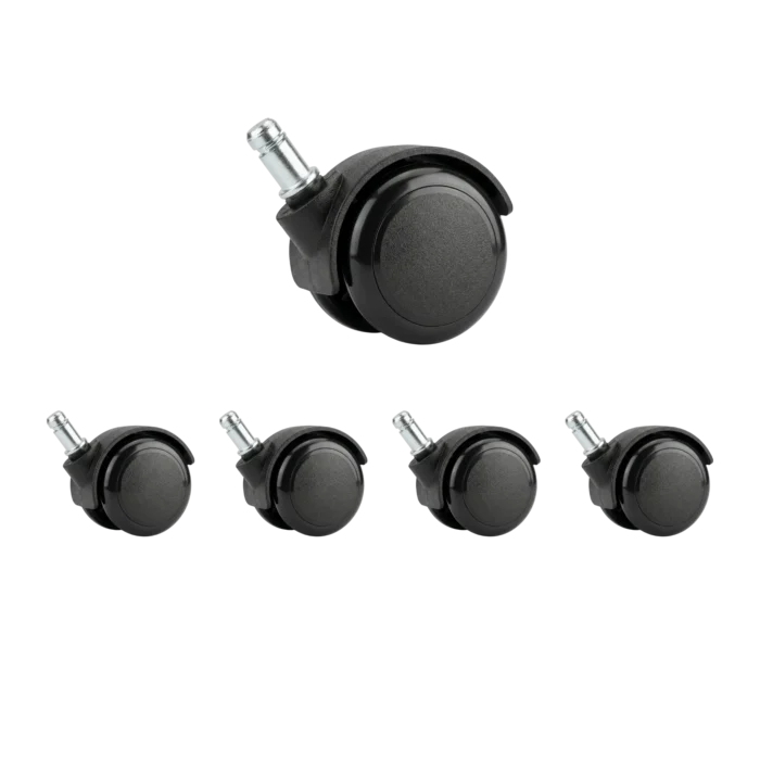Zestaw 5 kółek do krzeseł – średnica 50 mm - obrazek 2