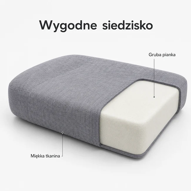 Grube i wygodne siedzisko z pianki fotel EP Hades