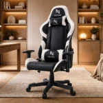 Neologic Viper fotel gamingowy obrotowy czarno-biały - obrazek 2