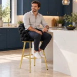 Bubble Stool - z osobą siedzącą